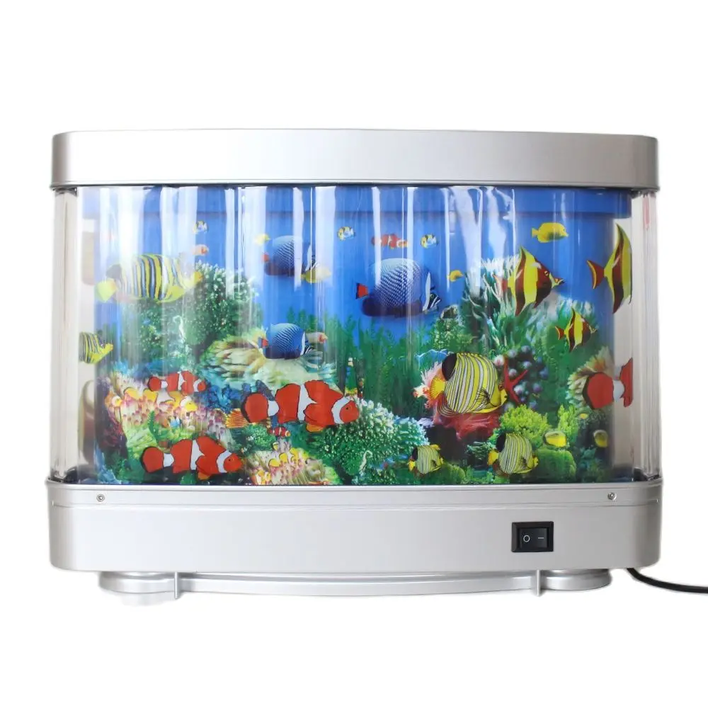 

Fake Fish Moving Picture Lamp Aquarium Motion Fish Night Light Gift Toy Aquariums Tower Living Room Ocean Aquarium Fish Tank