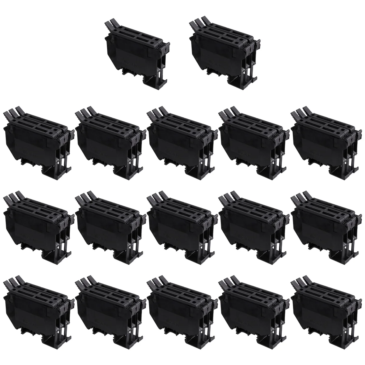 BAAQ UK-5- Bloque de terminales de carril Uk5rd Tipo de carril Conector de bloque de terminales de 4 mm Portafusibles Terminales de fusible conductor