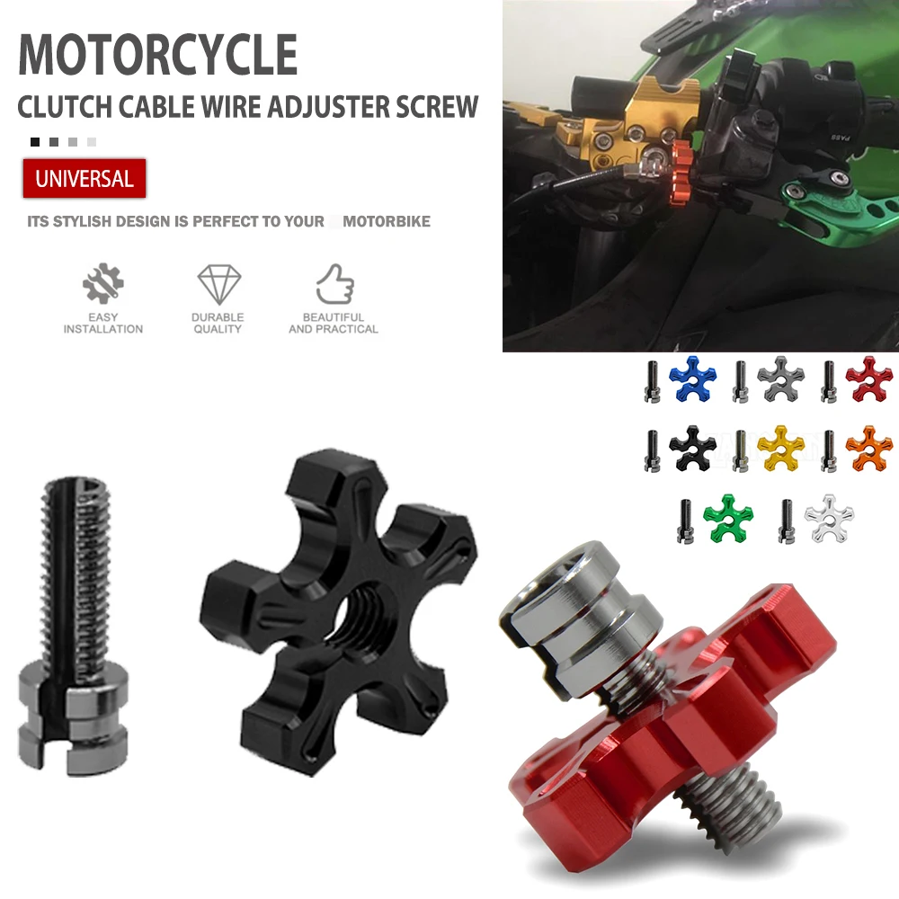 

M10 M8 Universal Clutch Cable Wire Adjuster Screw For kawasaki Z900 Z800 Z1000 Z1000SX ZX6R Z650 Z750 VERSYS 650 1000 Ninja 1000