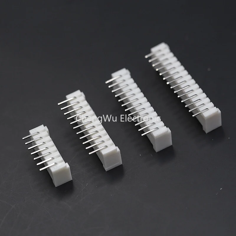 10PCS HY 2.0mm Connector HY2.0 Buckle Curved Needle Pin Socket 2P 3P 4P 5P 6P 7P 8Pin Male Pin Header for PCB Board