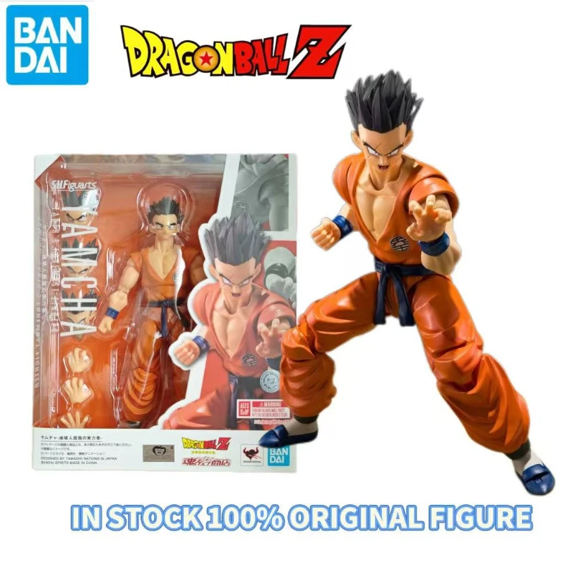 

Bandai 100% Genuine Dragon Ball Model Kit Anime Figures SHF Yamcha Earth's Foremost Fighter Action Figure Collection Model