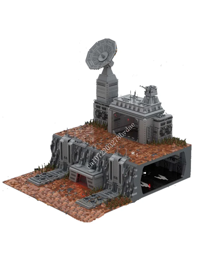 10826PCS MOC Space Wars Imperial Communication Base with Underground Hangar Building Blocks Street View DIY Model Toys Gifts