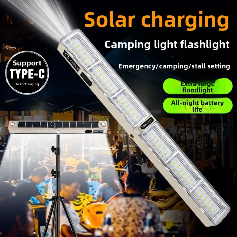 Portable Rechargeable Night Market Stall Light with Magnetic Stand Bracket Long Battery Life Multi Function Super Bright LED