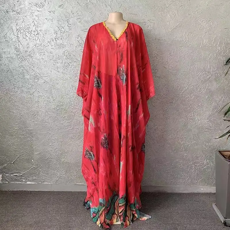 Vestidos africanos para mulheres, conjunto de calças de duas peças, abaya longa feminina + calças, vestido América Dashiki, nova moda, verão, 2024