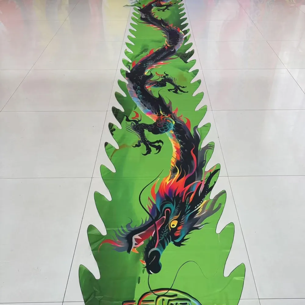 Accessori per coda di drago fitness lavabili da 8 m. Prestazioni tradizionali. Larghezza 75 cm (testa non inclusa)