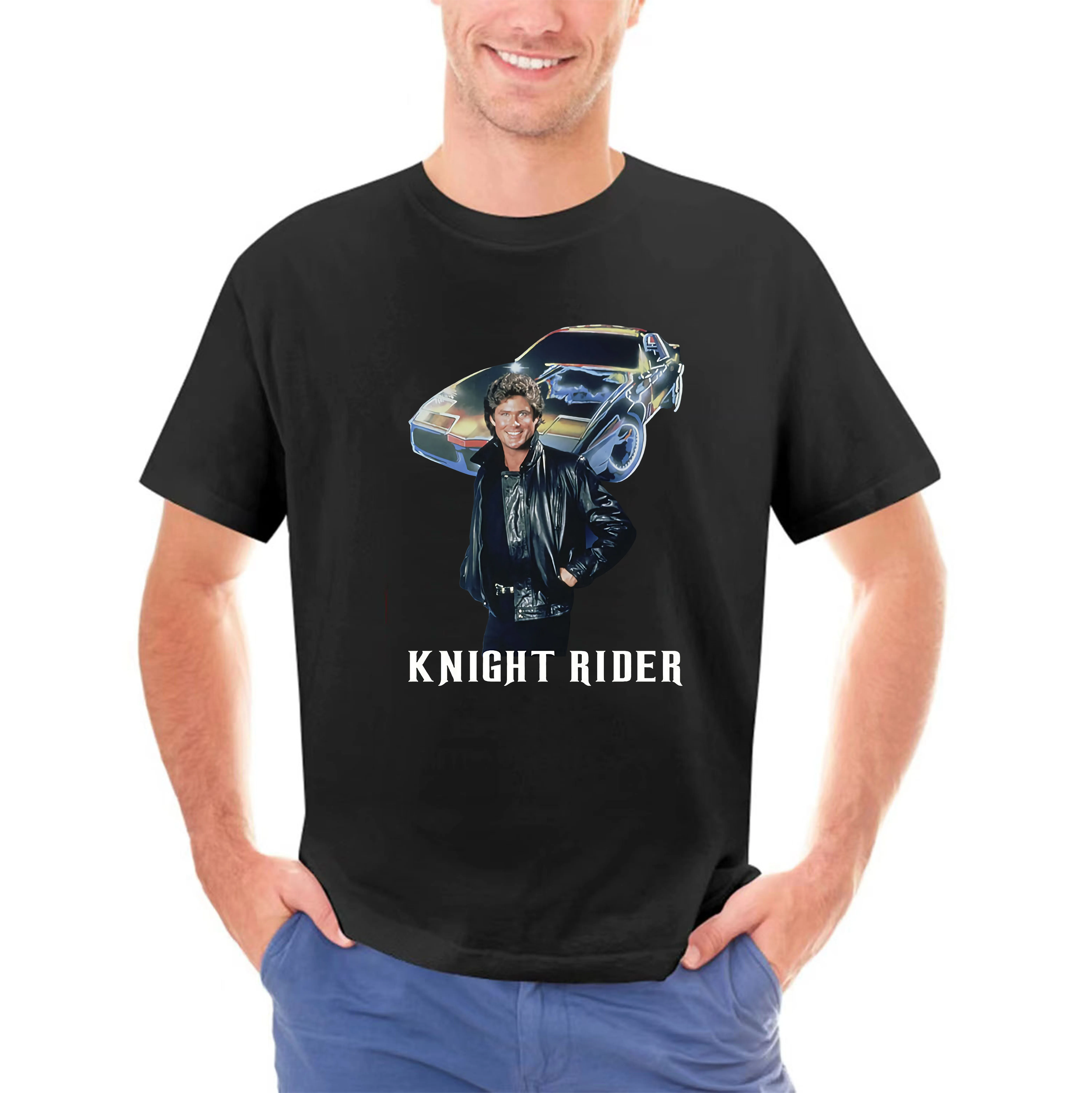 KNIGHT RIDER Series Michael Knight David Hasselhoff ver. 1 T-Shirt   Cool Casual pride t shirt men Unisex New Fashion tshirt