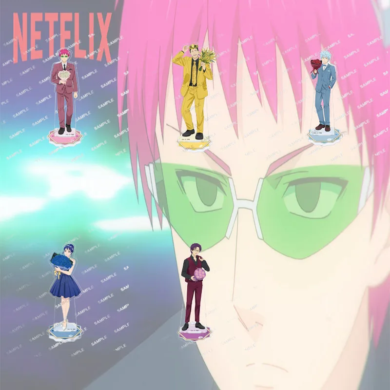 The Disastrous Life of Saiki K 15CM Popular Anime Character Acrylic Stand Figure Cool Desk Ornament Cosplay Prop Keychain