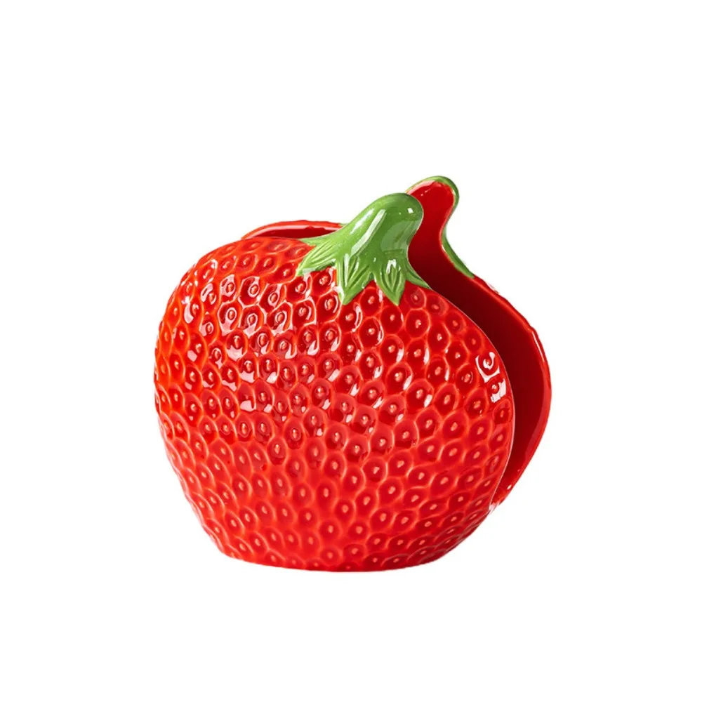 

Desktop Ornament Ceramic Tissue Holder Stylish Decorative Paper Towel Rack Exquisite Multi-purpose Storage Rack Restaurant