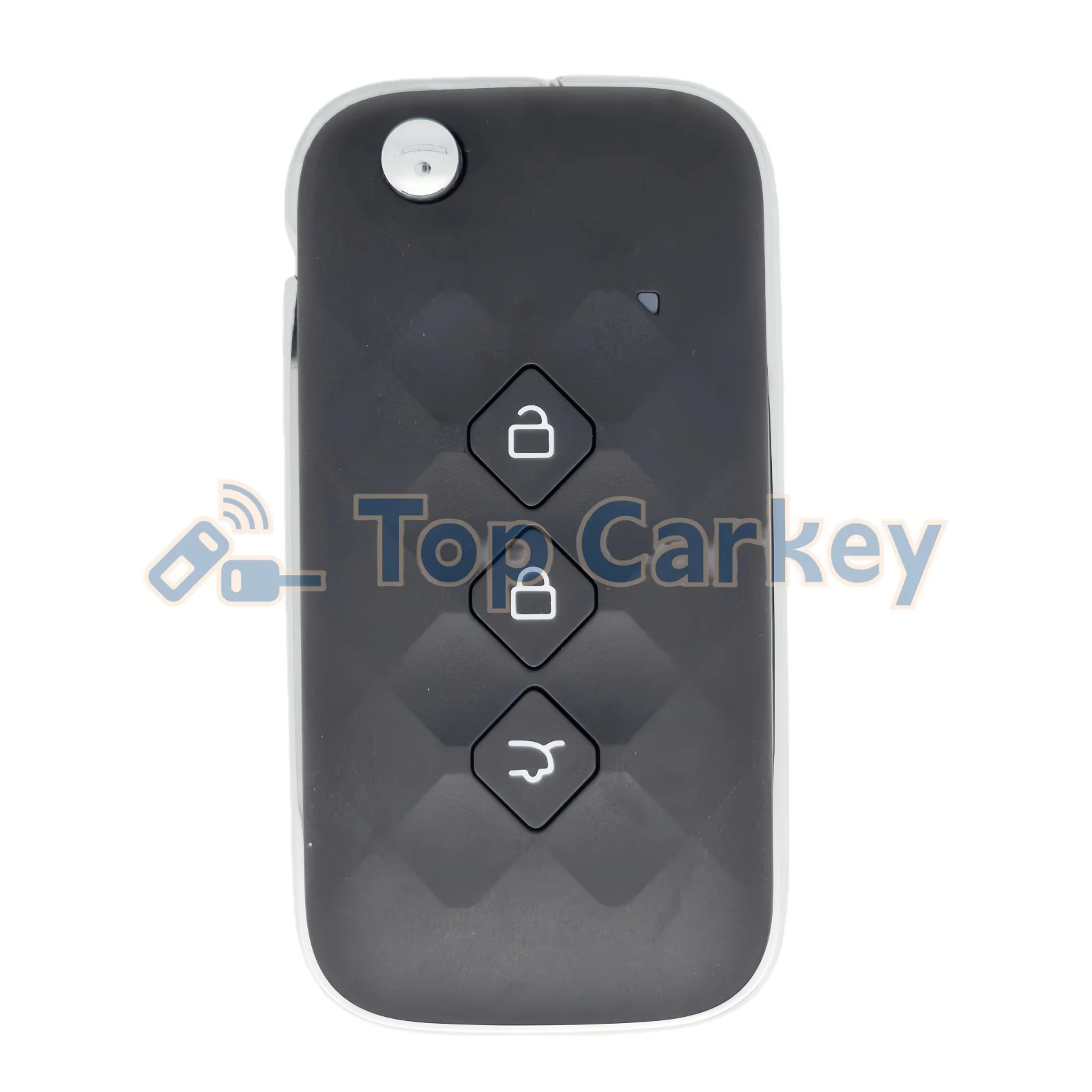 TopCarkey الأصلي OEM مفتاح بعيد فوب ID47 رقاقة 433 ميجا هرتز لشروليه كابتيفا شيفروليه أفيو مع شفرة فارغة غير مقطوعة #4