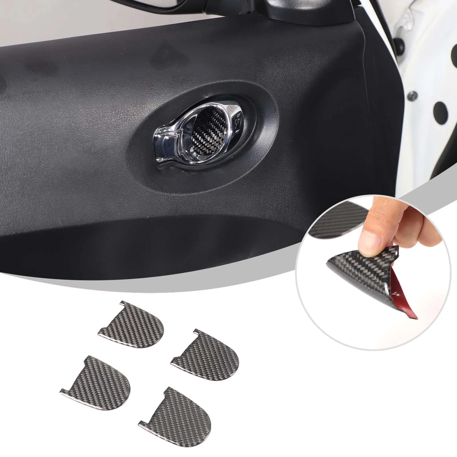 

For 2011-2019 Nissan JUKE Infiniti ESQ Car Inner Door Bowl Panel Anti-Scratch Panel Trim Sticker Car Accessories