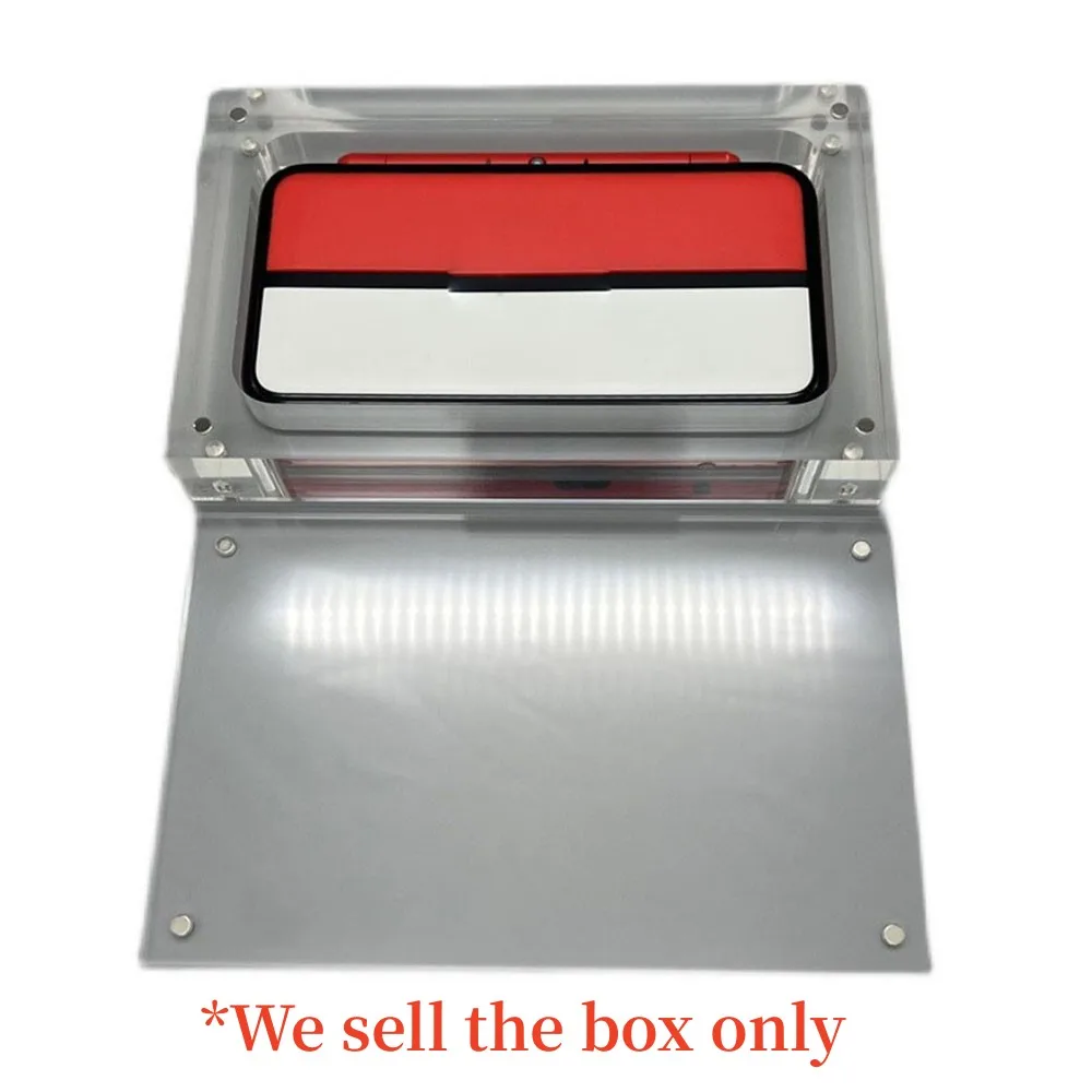 Espositore in acrilico trasparente con coperchio magnetico per il nuovo 2DSLL per 2DSXL Console Storage Box Clear Case