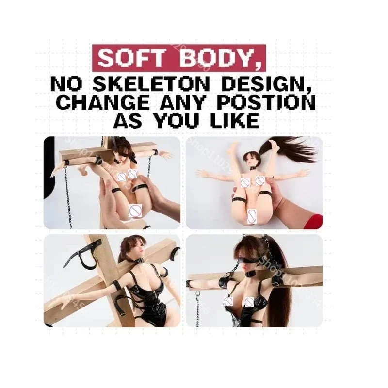 MRL Asuka Nude Anime Sexy Figures Bondage Girl Silicone Sex Doll No Skeleton Breast Sex Toys Adult Products 18+ Vaginas for Men