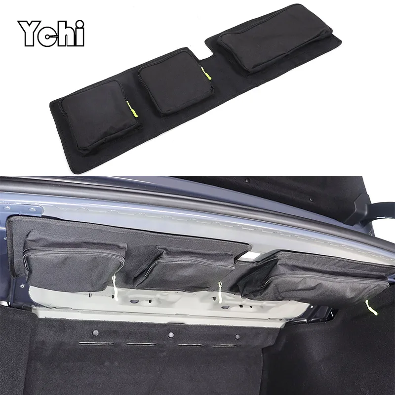 

For BMW 7 Series G70 2023 2024 Car Organizer Trunk Storage Bag Pocket Cover Stowing Tidying Interior Accessories