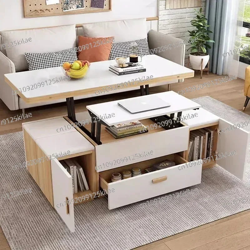 Modern Storage Coffee Table Trau Lift Up Sofa Mobile Living Coffe Table Nordic Minimalist Mesa De Centro Bedroom Furniture