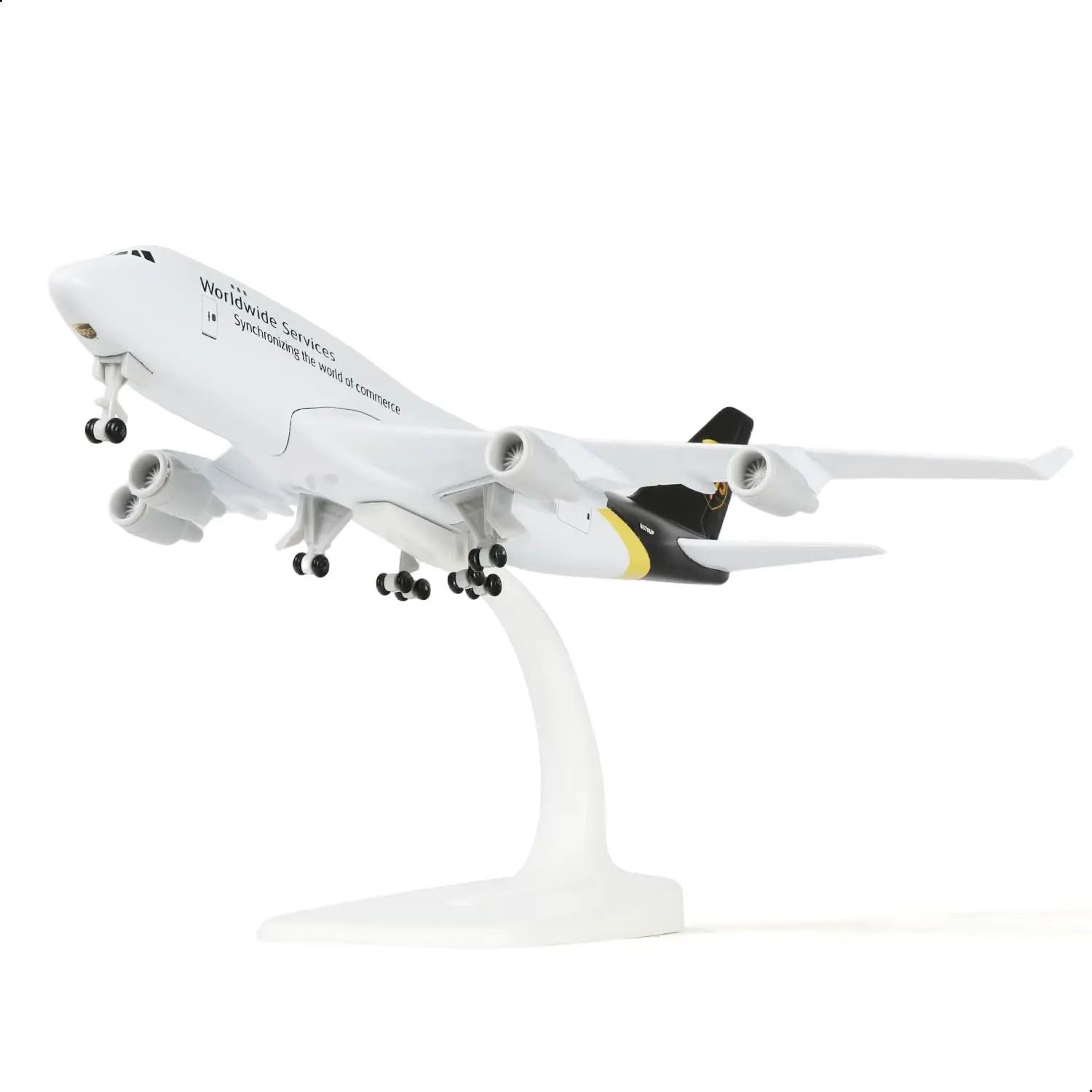 20 см UPS B747, литая под давлением металлическая модель самолета с подставкой, грузовой самолет, коллекционный авиационный подарок