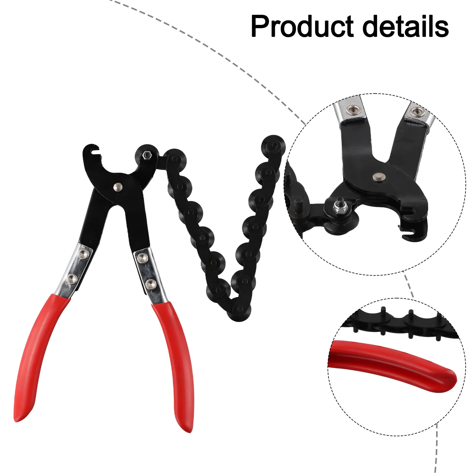 Exhaust Pipe Cutter Chain Tool Adjustable Pipe Tubing Easy 1-Handed Rotation Automobile Exhaust Pipe Cutter Hand Tool Parts