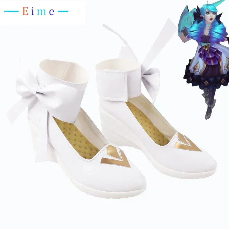 Game LOL Gwen Cosplay Shoes PU Leather Shoes Halloween Carnival Boots Cosplay Prop Custom Made