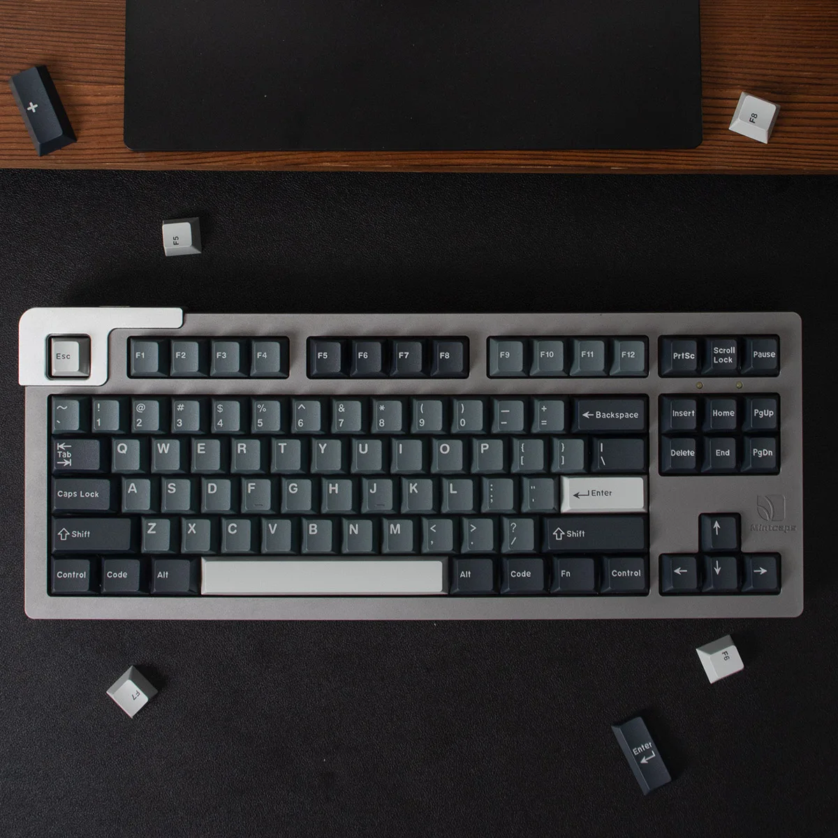 Imagem -06 - Teclas Apollo Keycaps para Teclado Mecânico Abs Duplo Tiro Altura Cereja Cinza Gk61 Anne Pro Jogo pc 173