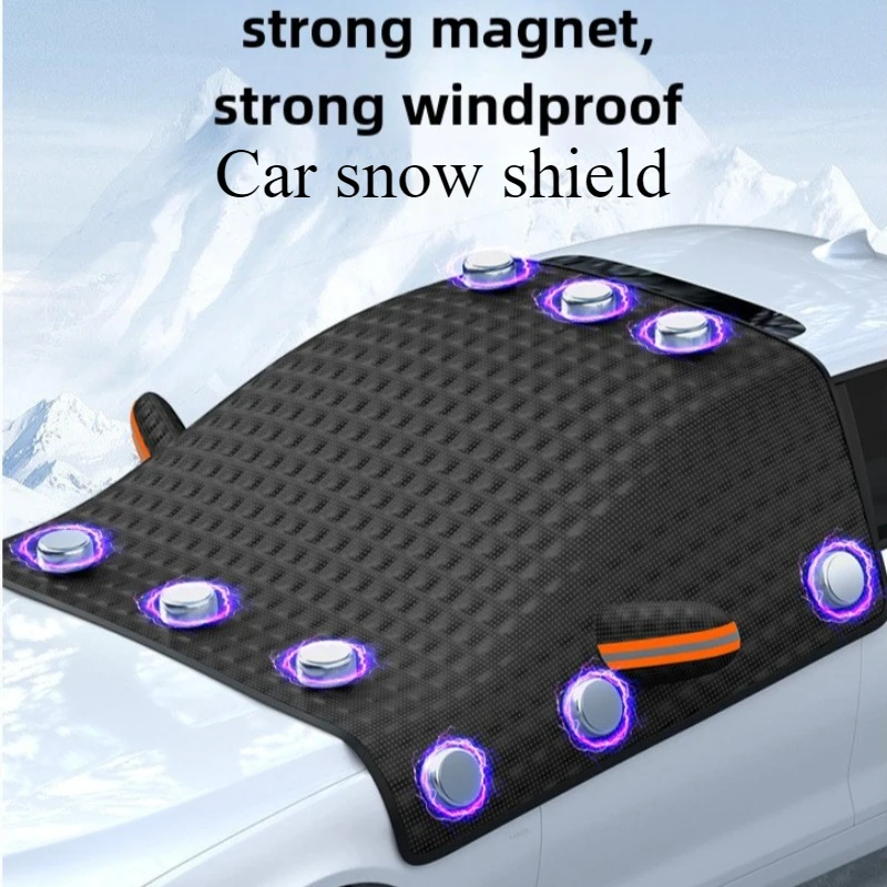 Car snow shield front glass snow and frost protection car wiper protection frost and leaf protection half cover car clothing