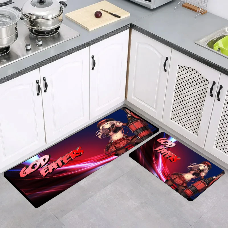 

Carpets Game G-God Eater Alisa Home Kitchen Rug Rugs Aesthetic Room Decoration House Entrance Mat Balcony Foot Carpet Door Mats