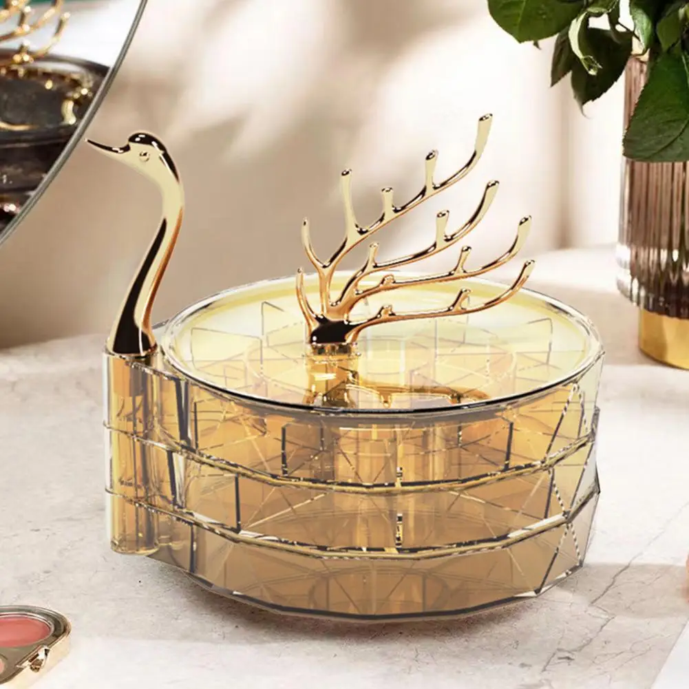 

Convenient Jewelry Storage Organizer Visible Anti-oxidation Nice Appearance Jewelry Organizer Box Household Stuffs