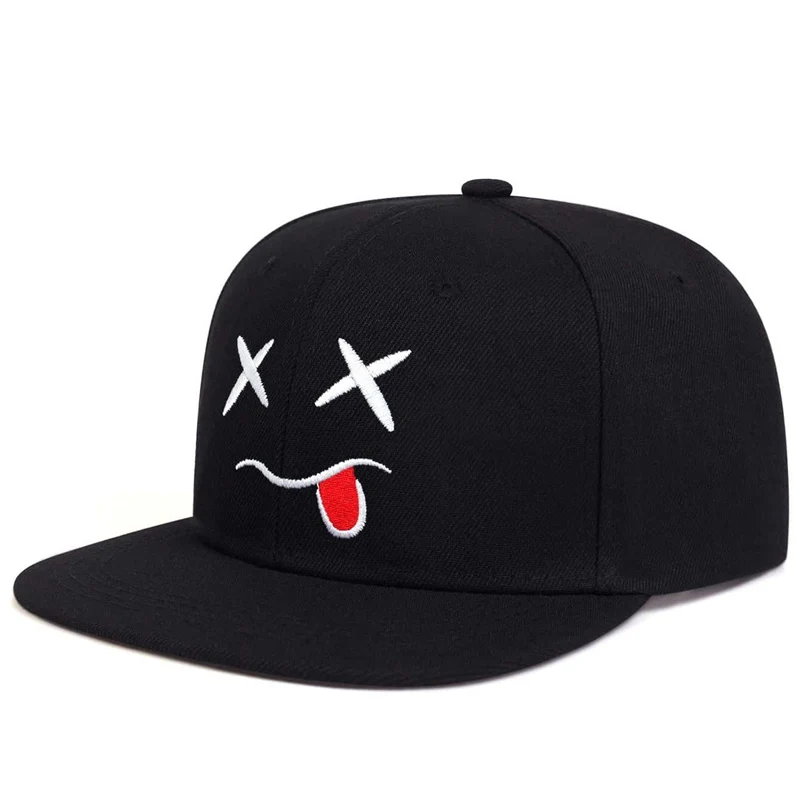 Hip Hop Baseball Caps Face Embroidery Personalized Black Hat Men Women Cotton Snapback Hats Outdoor Brand Trucker Cap Sun Hats