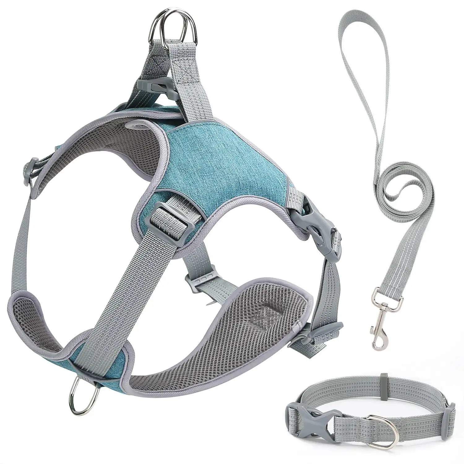 new-pet-chest-harness-anti-escape-vest-type-traction-rope-reflective-dog-chest-harness-traction-rope-seagebel-polyester-exten