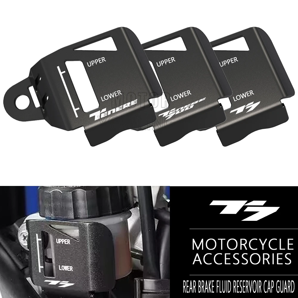 

Rear Brake Fluid Reservoir Cover Protector For Yamaha Tenere 700 T7 XTZ700 2019 2020 2021 2022 2023 2024 Motorcycle Accessories