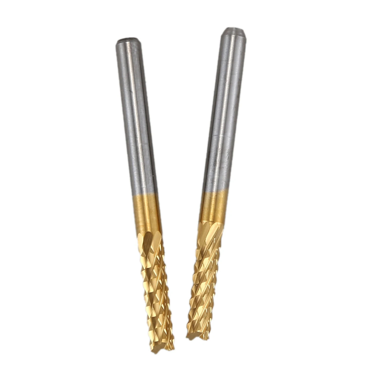 

ABLK 3.175mm 10PCS Coated Strawberry PCB Milling Cutter Corn Tooth Metal Tungsten Carbide CNC Engraving Router Woodworking