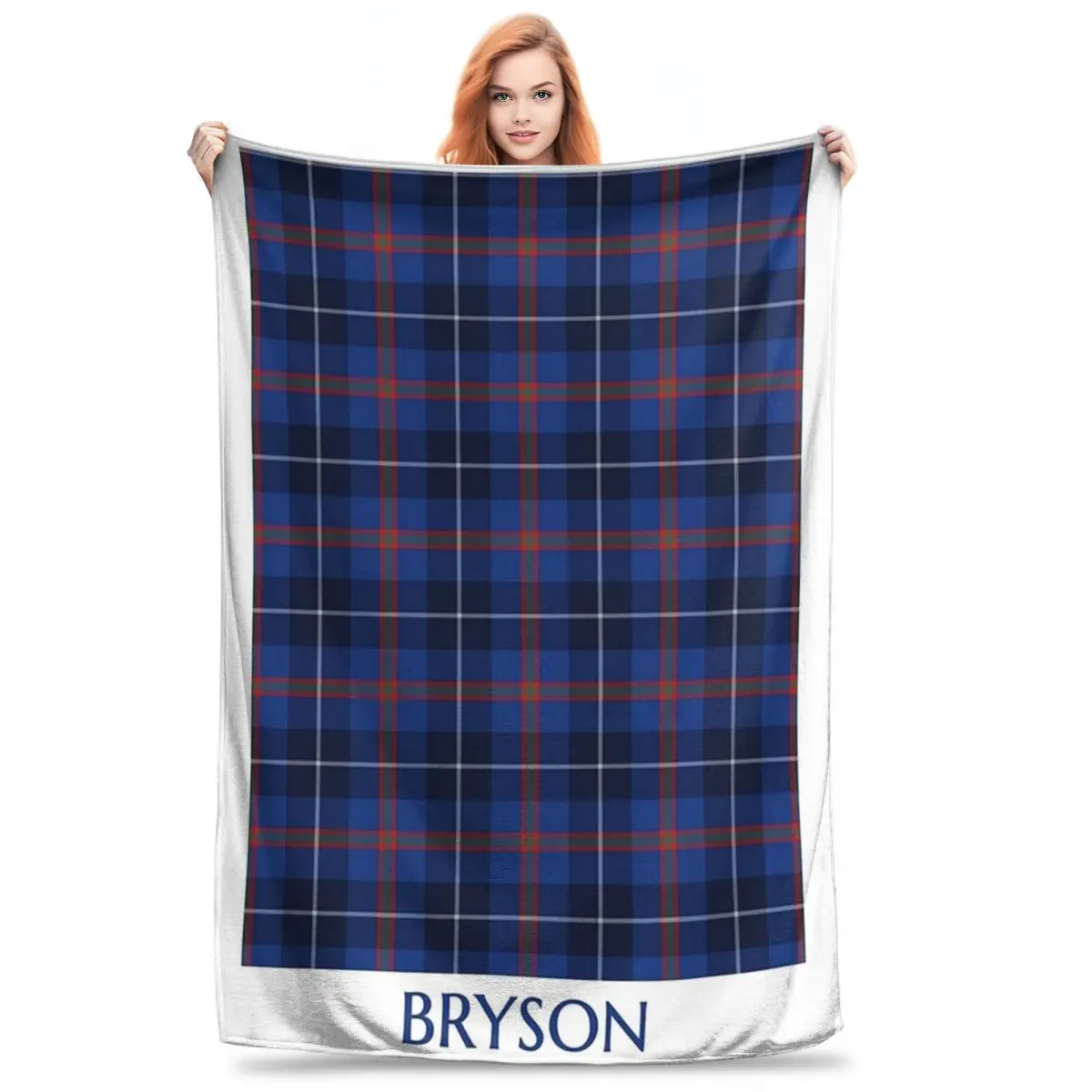 Clan Bryson Tartan Blanket Flannel Warm Throw Blankets Sofa Throw Blanket For Couch Bedding Travel Throws Bedspread Quilt