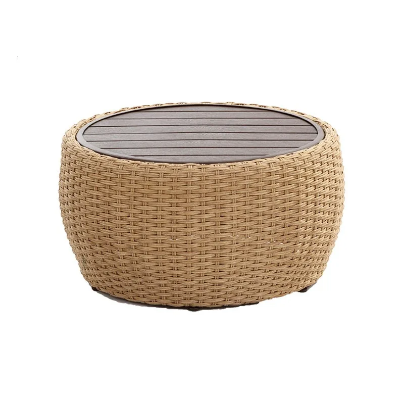 Outdoor furniture courtyard living room double recliner bed and breakfast terrace rattan chair outdoor balcony rattan sofa tea t