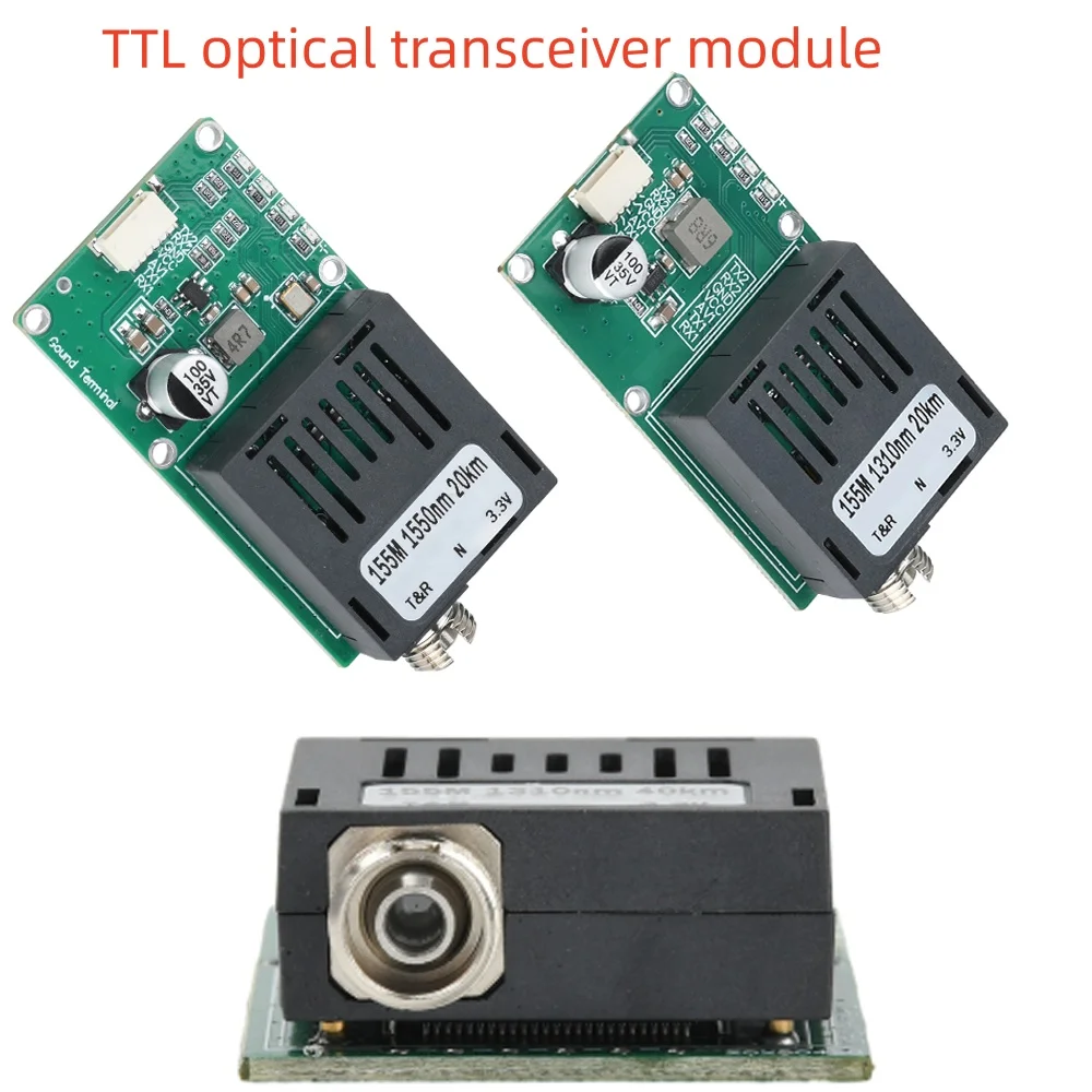 TTL Optical Transceiver Dual Wavelength Fiber Optic Module for Drone Long Distance Sky-Earth Signal Communication