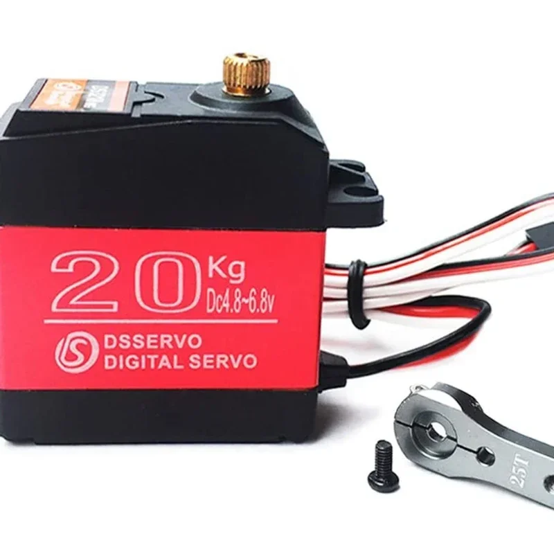 Servo à prova d'água de alta velocidade ds3218 20kg 180/270 graus servo digital baja servo com braço de metal para carros 1/8 1/10 rc
