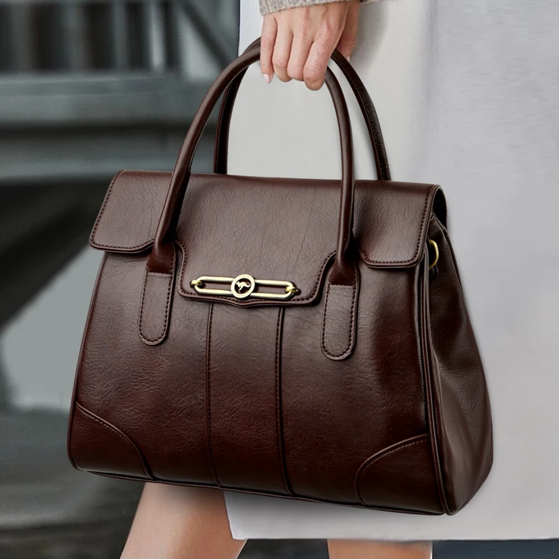 

Genuine Brand Luxury Casual Tote Sac Top Quality Pu Leather HandBags for Women Ladies Top-handle Bag Shoulder Crossbody Bags New