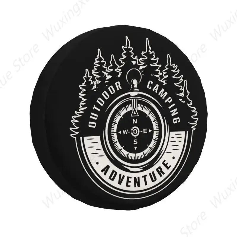 

Изготовленный на заказ чехол для запасного колеса Navigate Mountain Adventure Compass для Toyota RAV4 Prado 4WD 4x4 RV, защита колес автомобиля 14 дюймов 15 дюймов