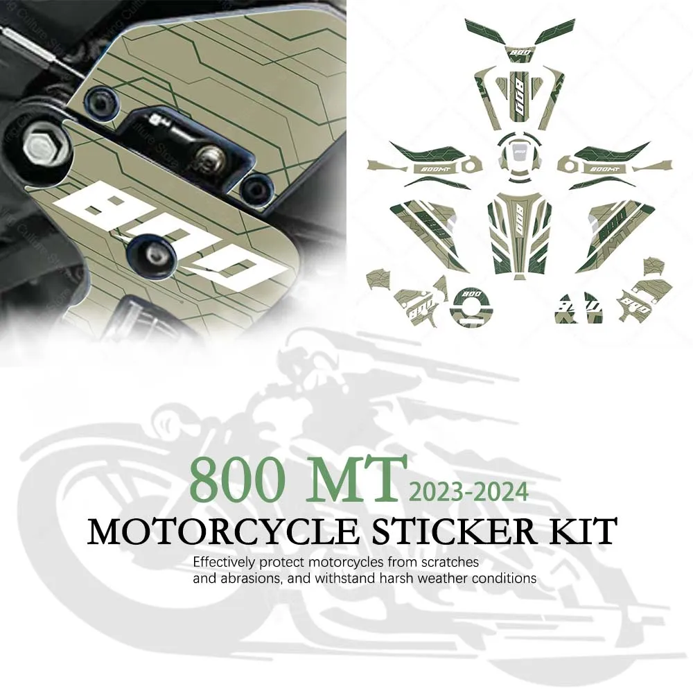 

Motorcycle Sticker Kit Waterproof Protective Sticker 3D Epoxy Resin Decorative Sticker for CFMOTO 800MT 800 MT Explore 2023-2024