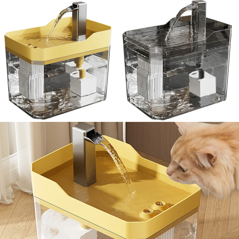 

1.5L USB Cat Water Fountain Auto Filter Pet Cat Drinker Automatic Water Drinking Fountain Dispenser live Water Circulation
