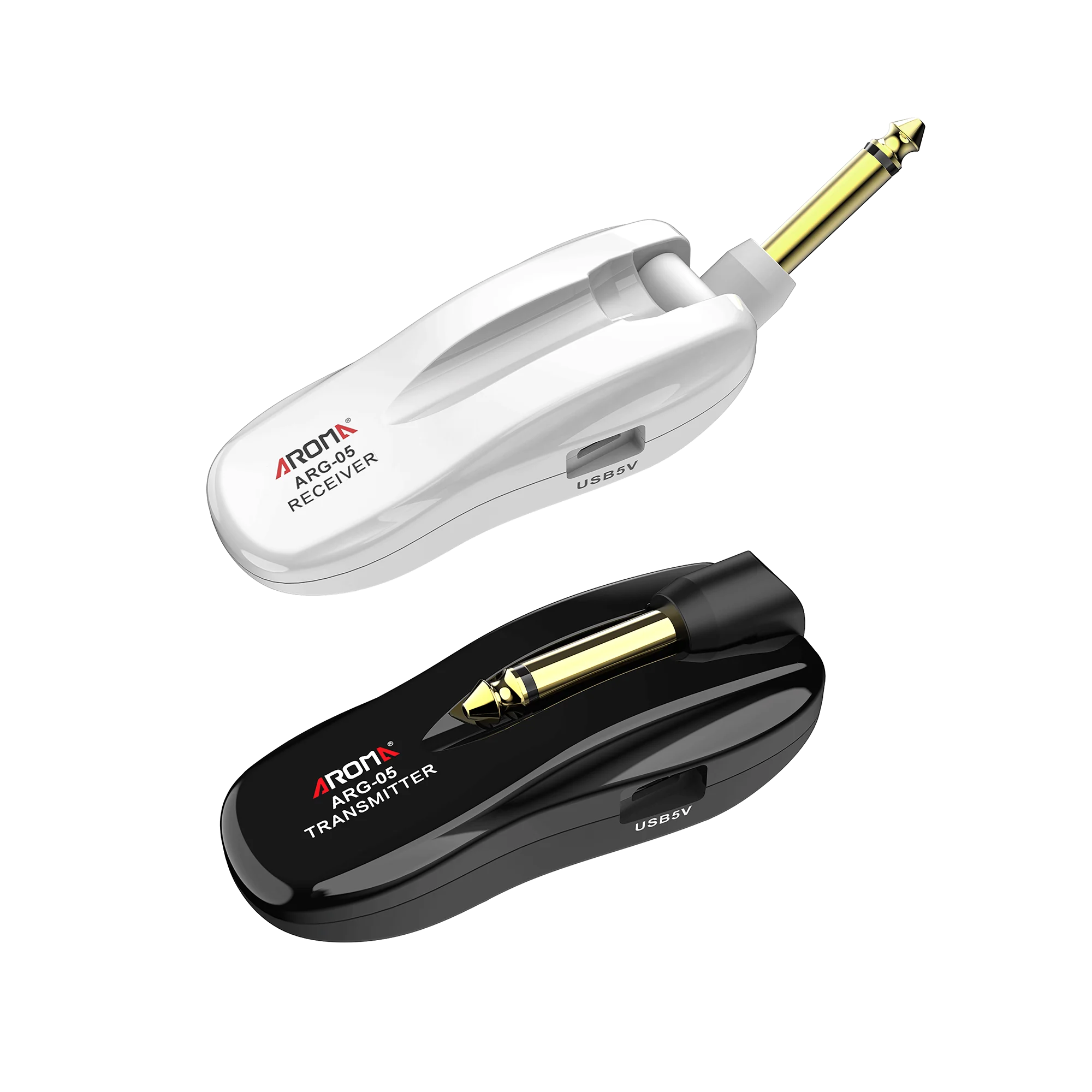 AROMA ARG-05 Guitar Wireless System Wireless Audio Transceiver with Transceiver Rechargeable Guitar Parts and Accessories
