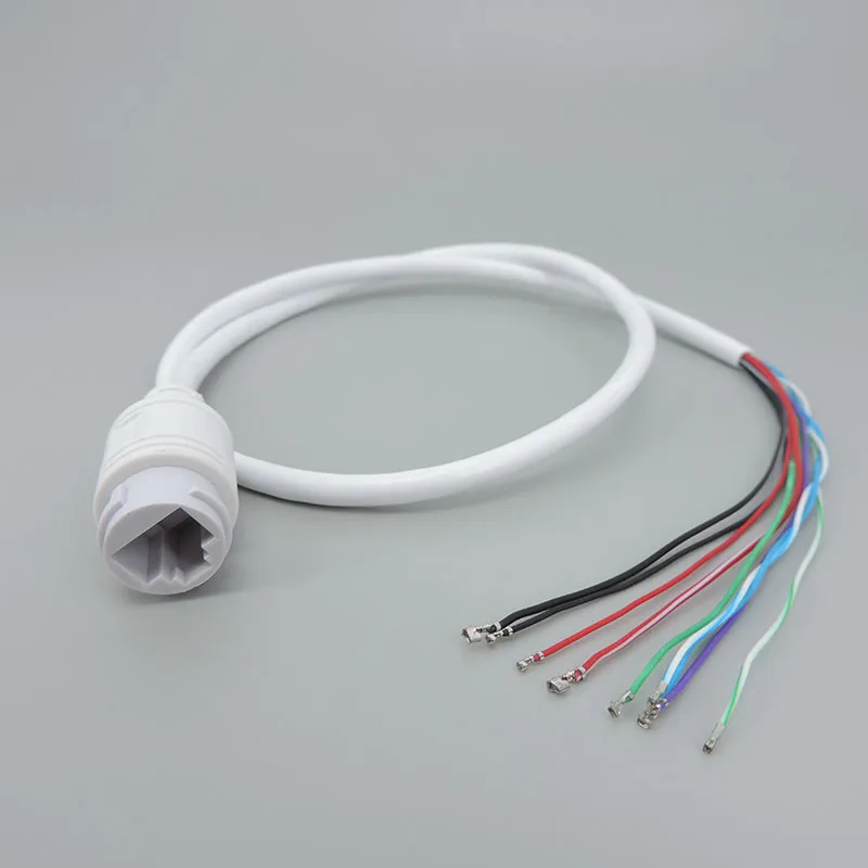 15V 9pin RJ45 Network Cable POE Network Port DC female power wire connector cable for IP Camera  Monitoring IP Cable A7