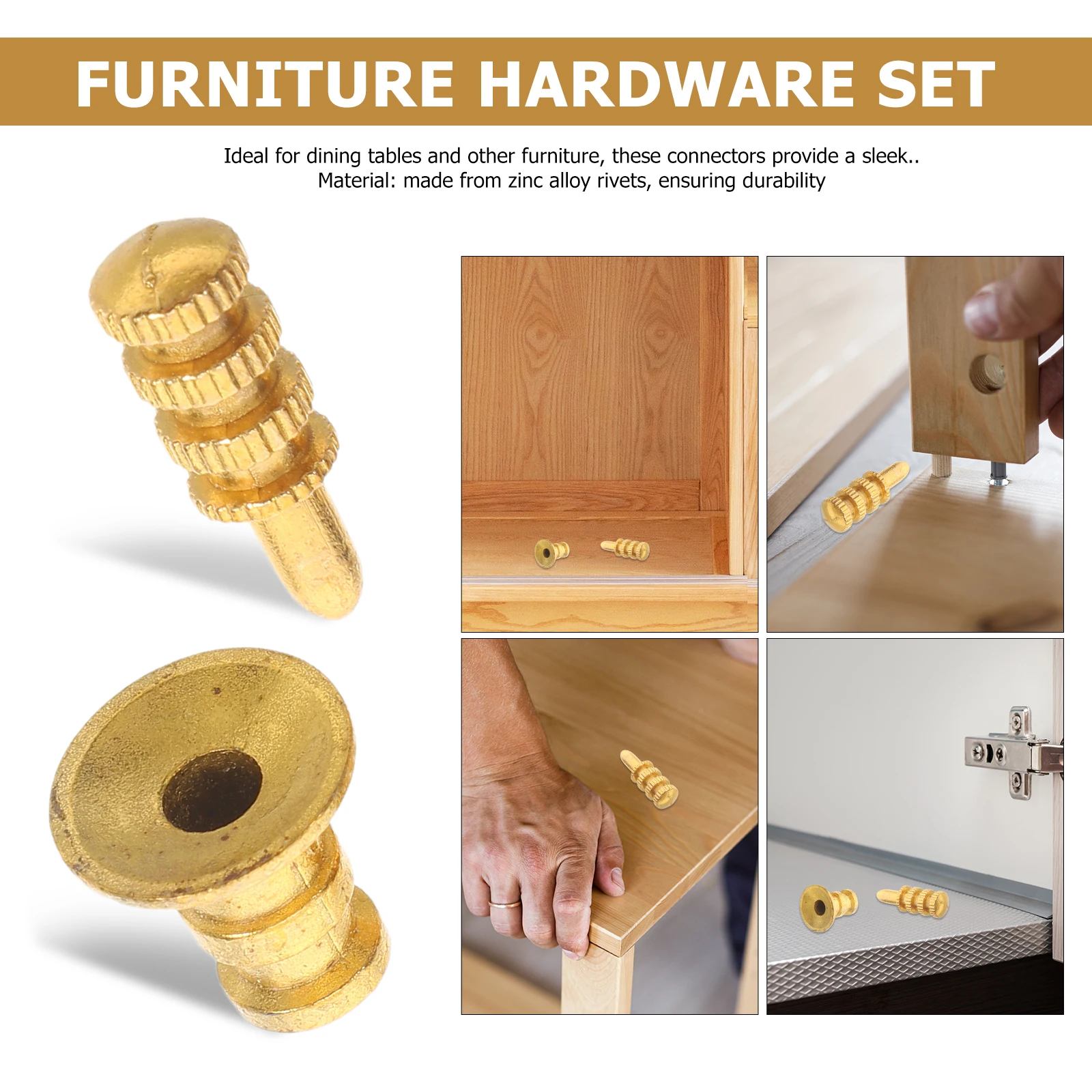 

24 set Hidden Shelf Support Brackets Zinc Alloy Furniture Connectors Bookcase Hardware Cabinet Mounting Kits Table Bolt Socket