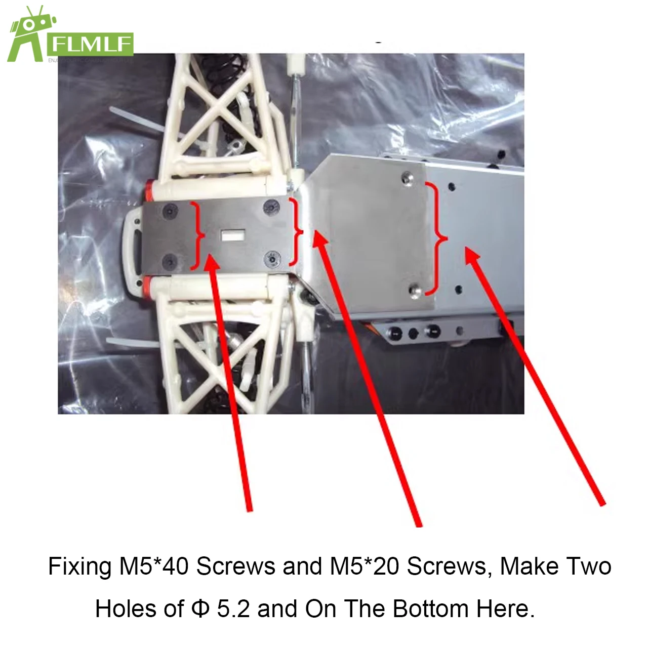 Telaio in acciaio inossidabile da 4 mm Rafforzare adatto per 1/5 HPI ROFUN BAHA ROVAN KM BAJA 5B 5T 5SC Rc Auto Giocattoli Giochi Parti