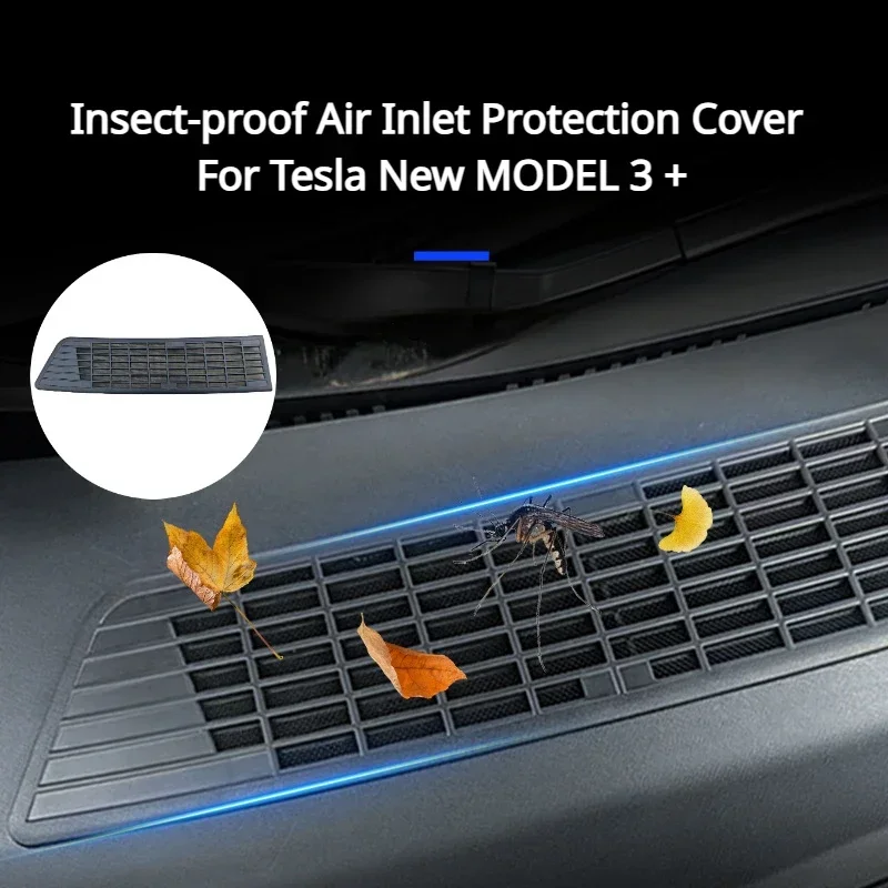 

For Tesla New Model 3+ Insect-proof Air Inlet Protection Cover Net Filter Protective Shell Insect-proof Screen for Model3+ 2024