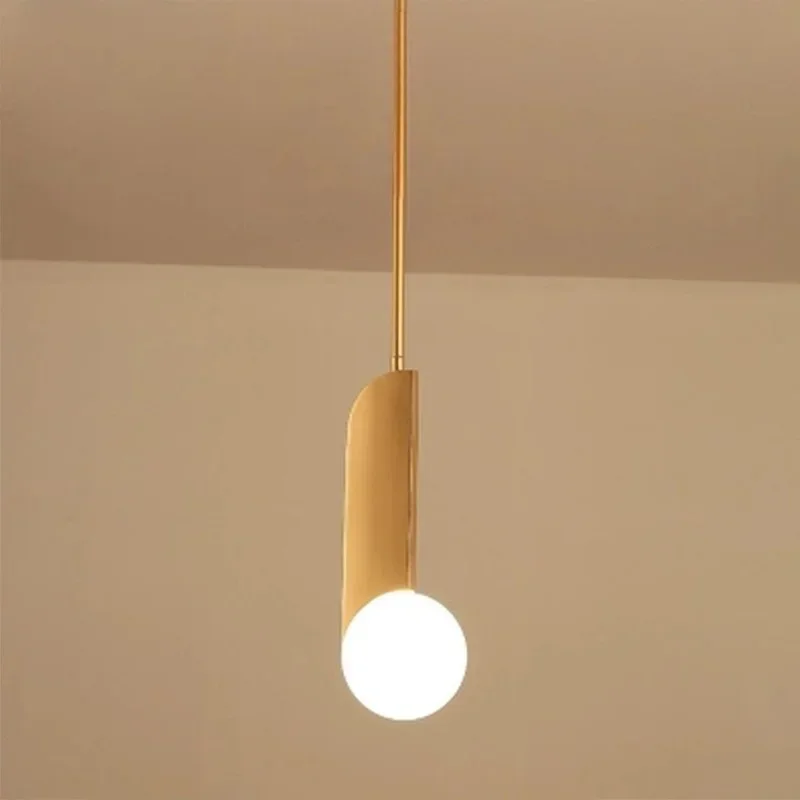Music note high single pendant lights hanging lamp for reading bedroom living room dinner room restaurant salon local lighting