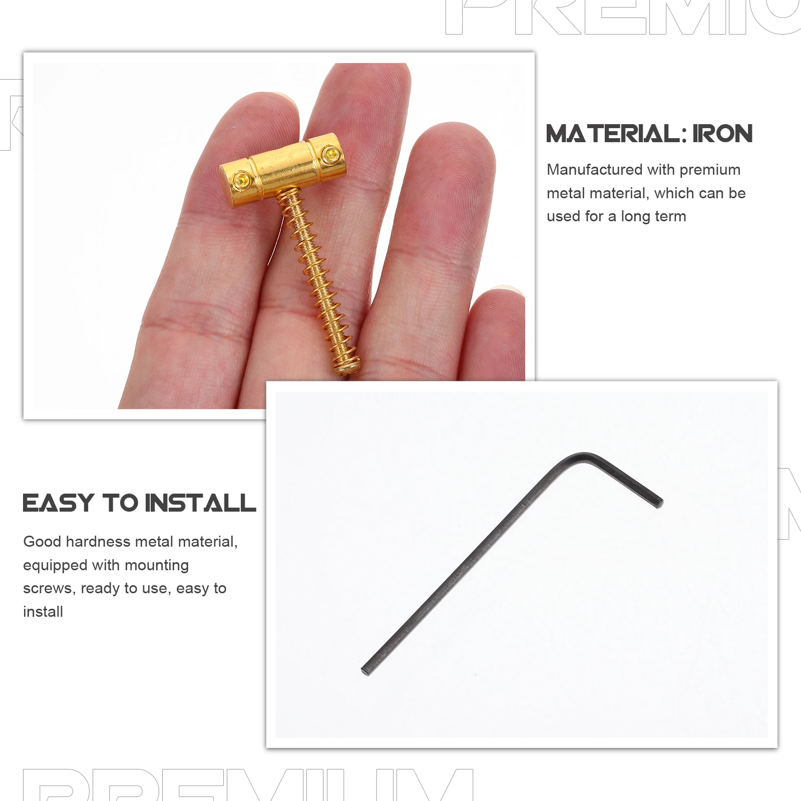 

1Set Electric Guitar String Retainers Metal Durable Long Term Use Prevent Rope Abrasion Improve Performance Guitar Special Parts