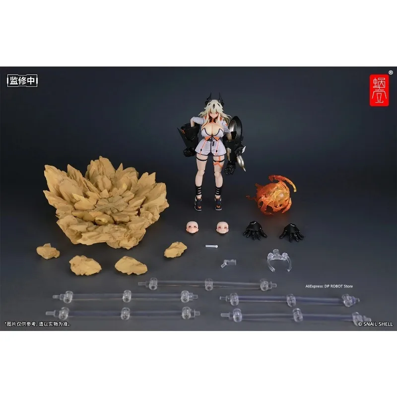 IN STOCK SNAIL SHELL Original 1/12 Shikura Saori Sister Sha Zhi Jia Shi Ying Mobile Suit Girl SO COOL PVC Action Figure Gifts