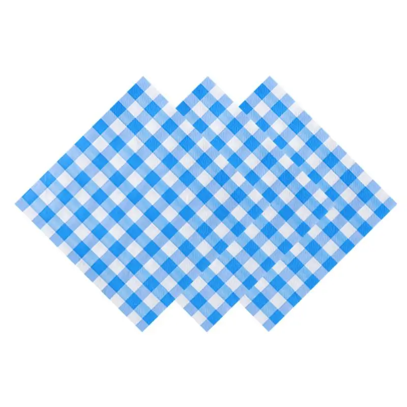 20 Blatt bunte Gingham-Einweg-Papierservietten, weich und saugfähig, für Picknicks, Geburtstage, Hochzeiten, Feiertage und Tischdekorationen – Detail 18