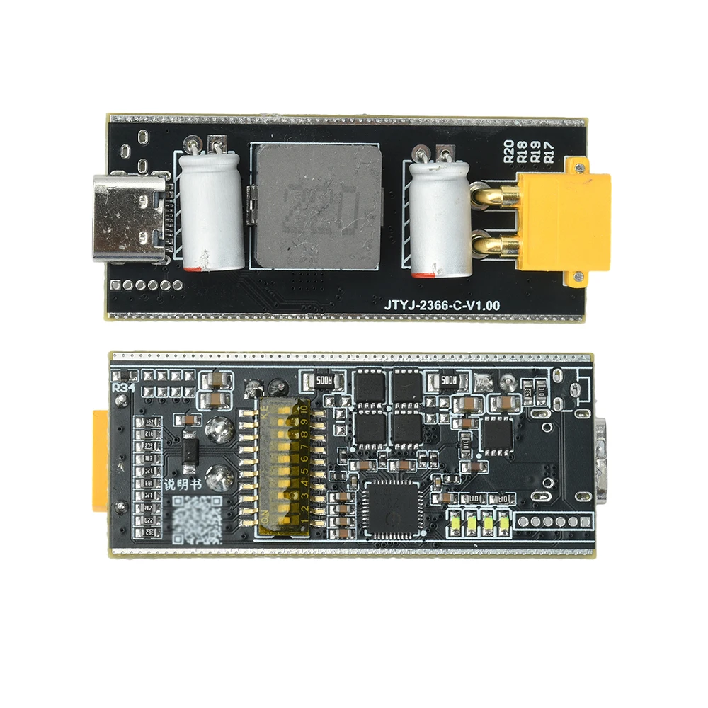 PD140W Schnelllade-Modul TFT-Display 2-6S Lithium-Batterie-Ladeplatine Powerbank-Mainboard-Kit IP2366 Buck-Boost-Wandler – Detail 13