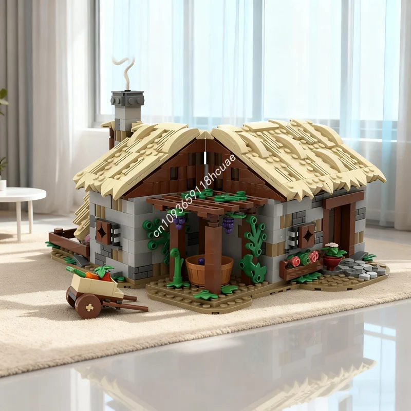 

619pcs MOC Farm House Castleed Model Building Blocks Architecture Assemble DIY Creative Idea Festivals Gifts Education Toy Brick