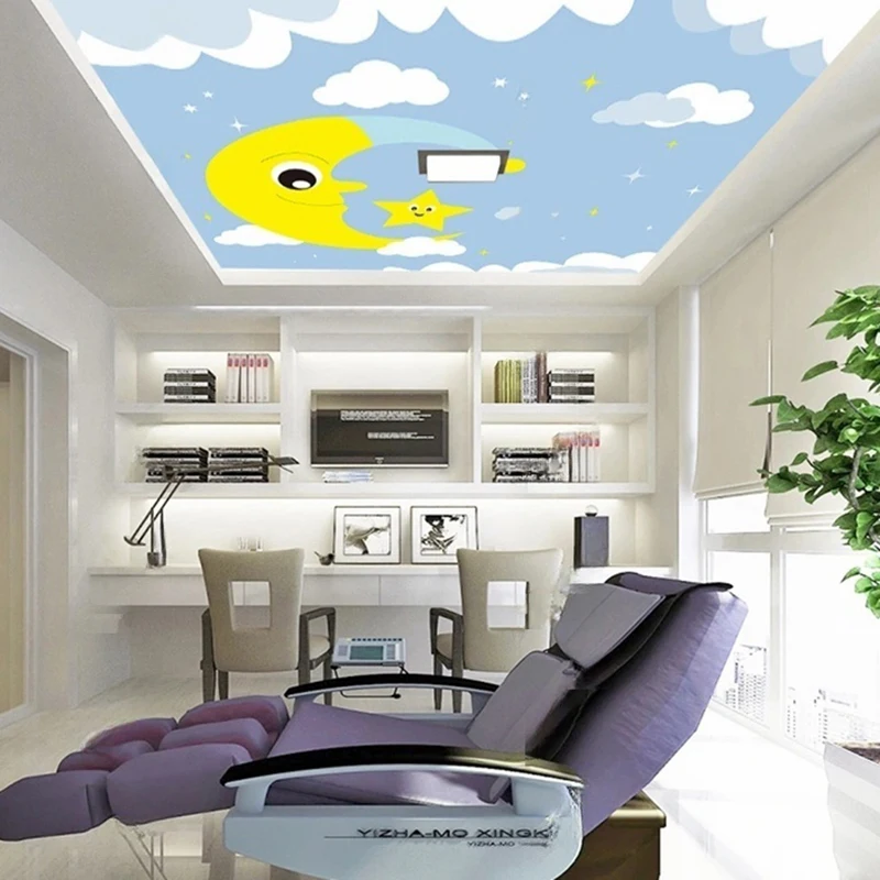 

MU8314 3D Self-Adhesive Modern Minimalist Cartoon Airplane Hot Air Balloon Children's Room Background Mural Wall Wallpaper