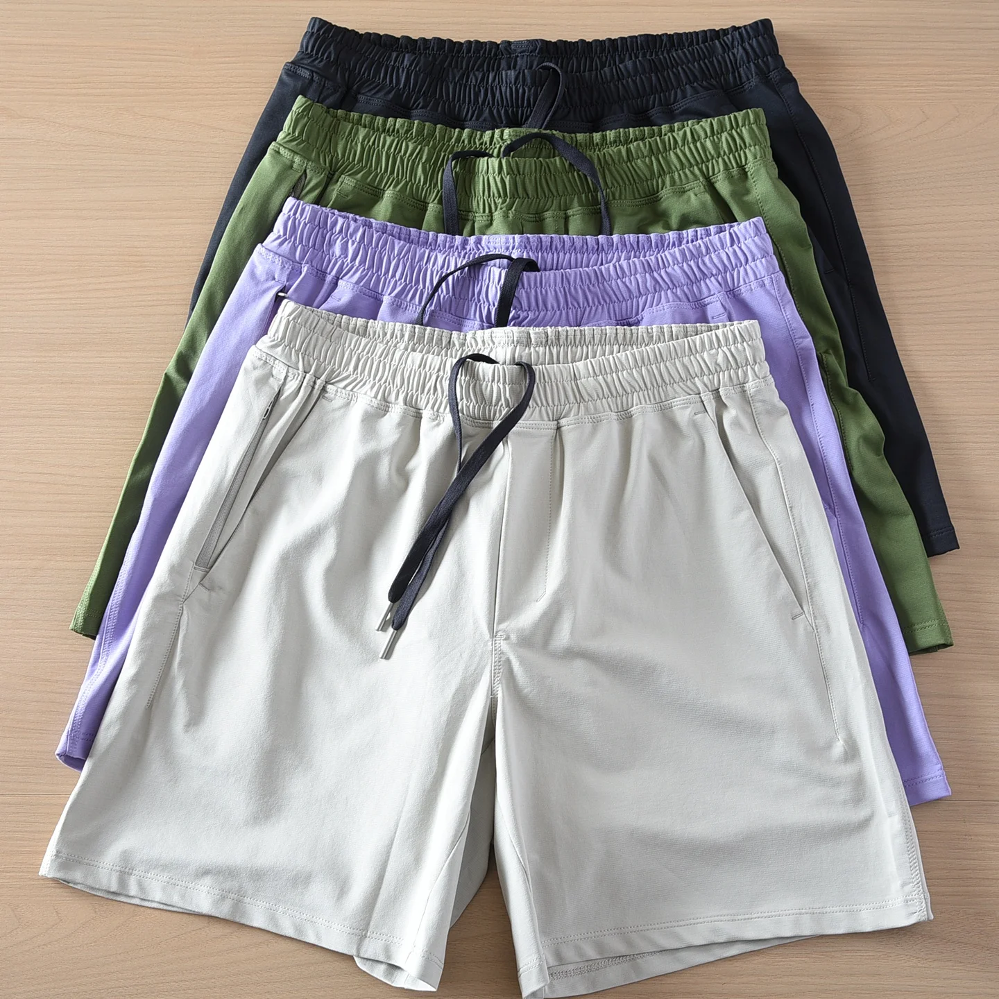 

Lightweight Quick-Dry Ice Silk Loose Fit Men's Shorts Summer New Arrival Breathable Comfortable Youthful Style Straight Leg